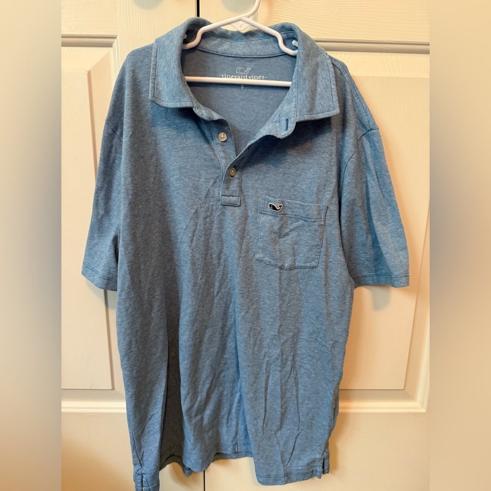 Vineyard Vines Blue Polo Shirt Classic Comfort
